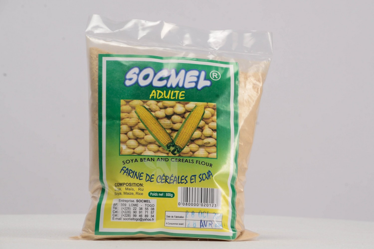 Farine enrichie pour adultes