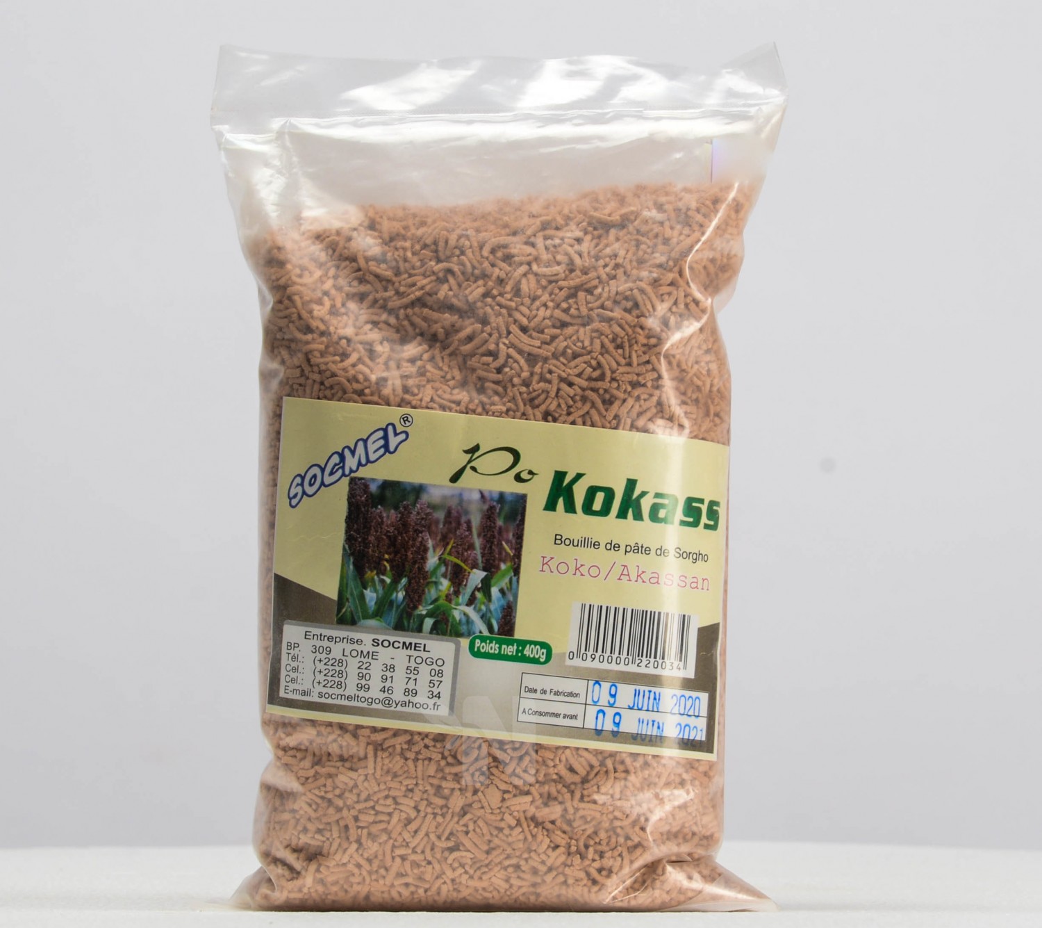 PO Kokass (Granullés de farine de sorgho)