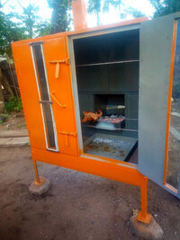 Four électrique à gaz adapté à charbon de bois en acier inoxydable