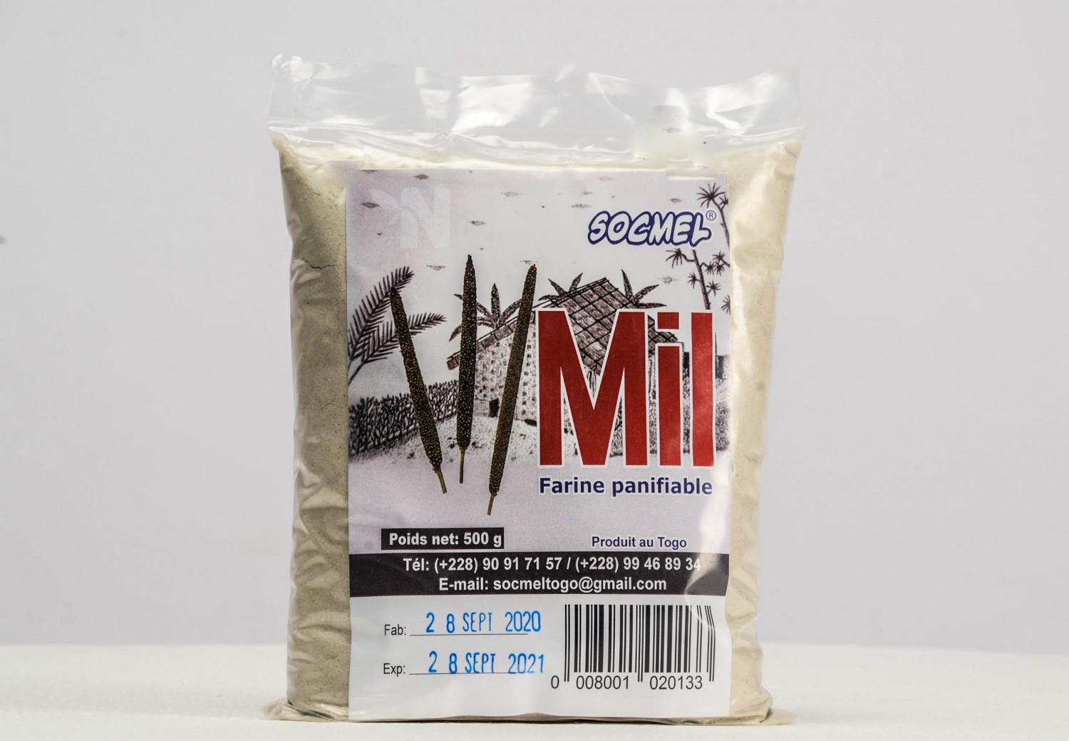 Farine panifiable de mil